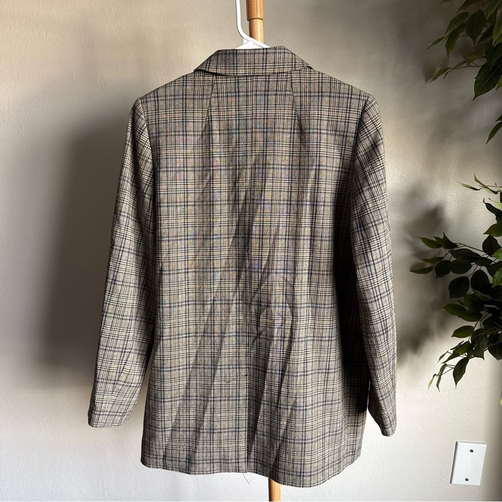 Madewell Caldwell Double-Breasted Blazer in Miltmore Plaid Women’s Size Small - Picture 8 of 9